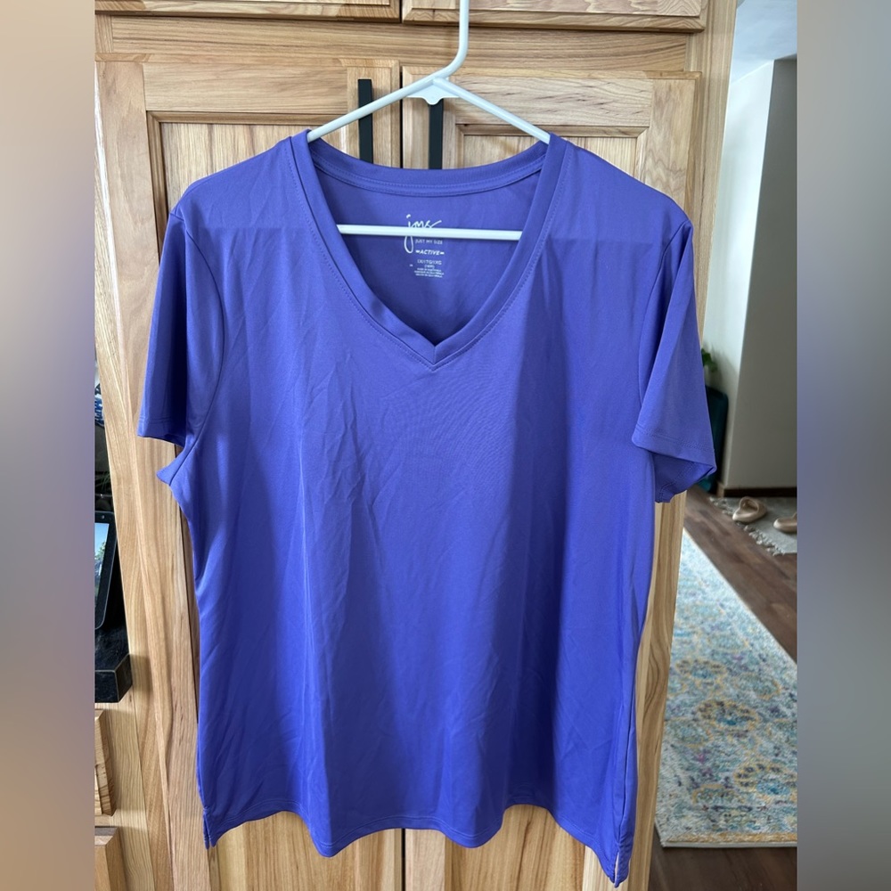 jms Active T-shirt 1X 16W purple NWOT